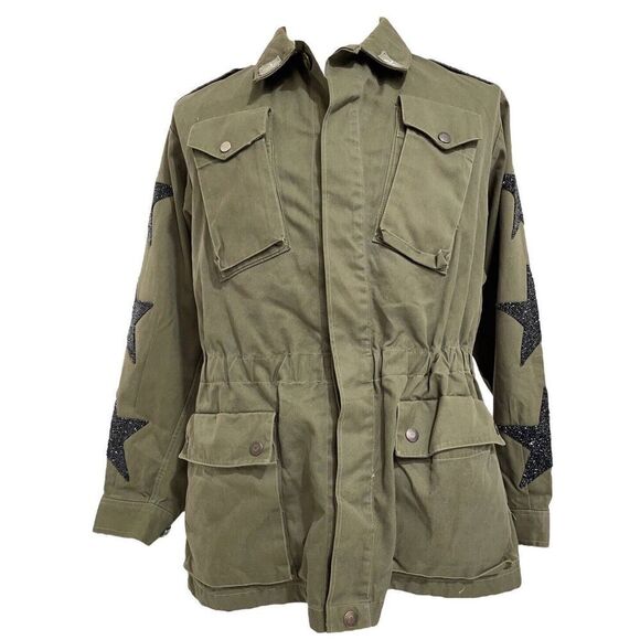 Reworked Vintage Star Patch Army Jacket (L) Jackets & Coats